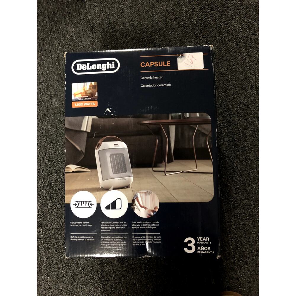 New DeLonghi Ceramic Heater HFX30C15 Italy Space Heater